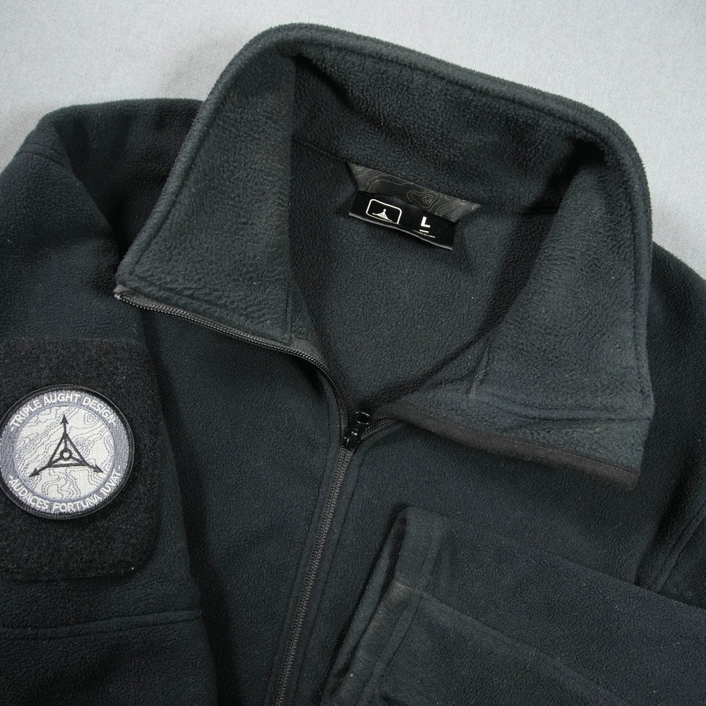 Triple Aught Design Ranger Fleece Tactical USA Men Jacket L Patches Military